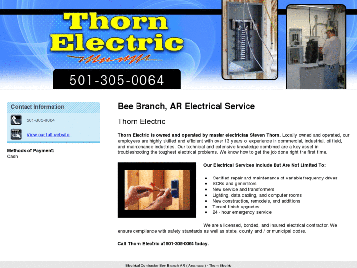 www.thornelectricarkansas.com