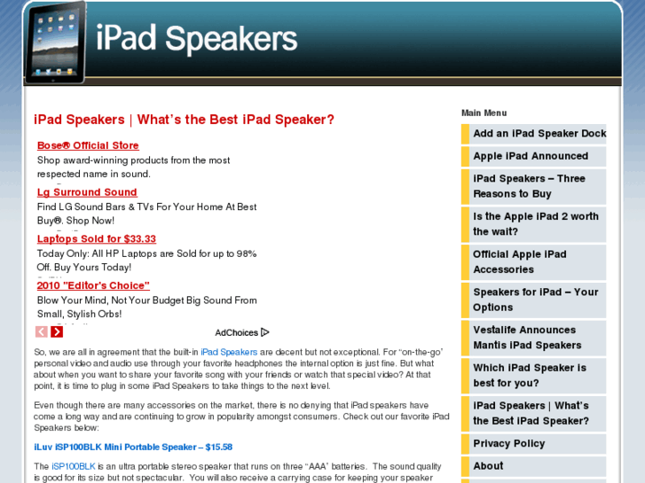 www.ipadspeakers.org