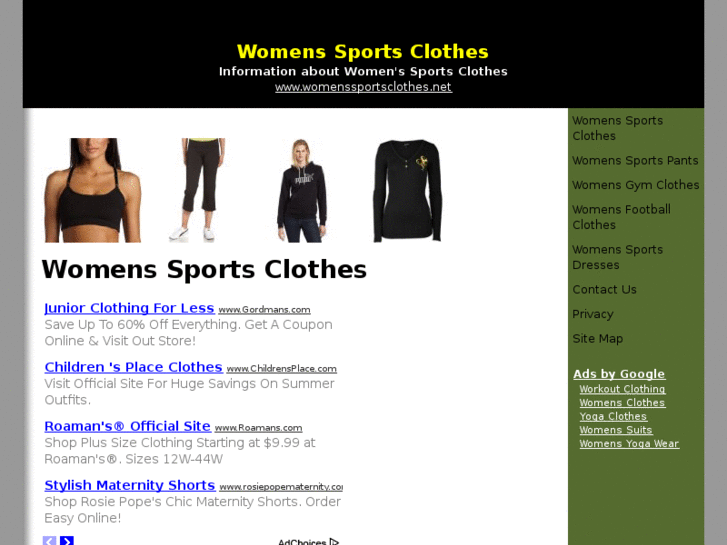 www.womenssportsclothes.net