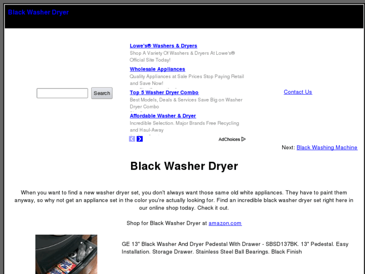 www.blackwasherdryer.com