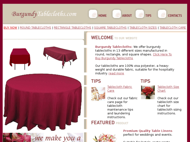 www.burgundytablecloth.com