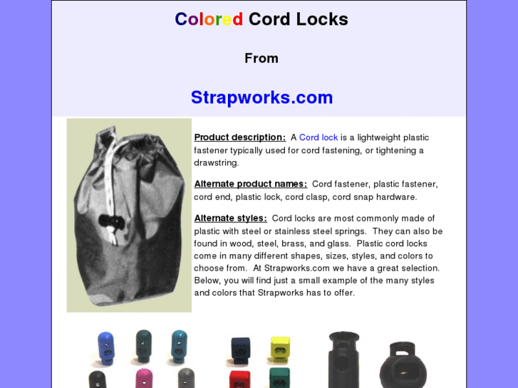 www.coloredcordlocks.com