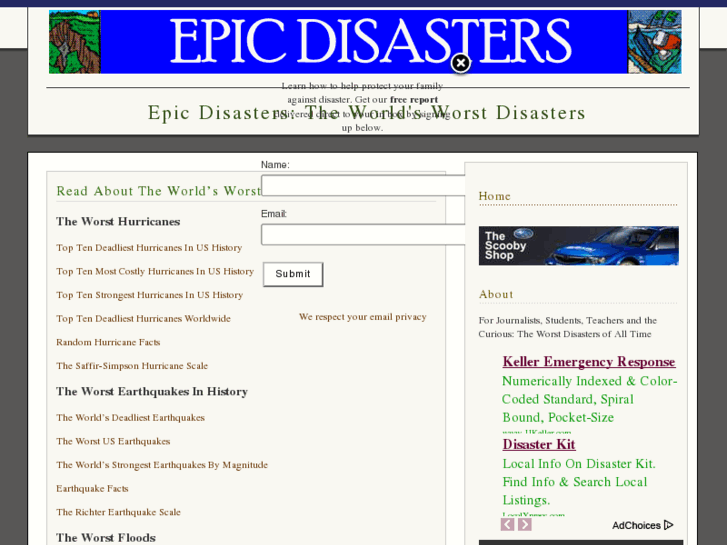 www.epicdisasters.com