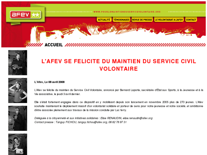 www.pourlemaintienduservicevolontaire.org