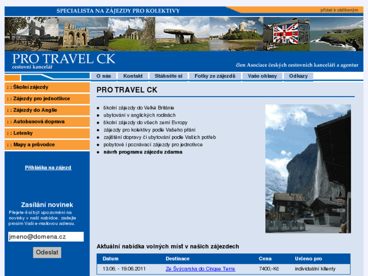 www.protravel.cz