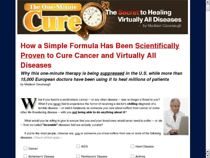 www.the-one-minute-cure.com