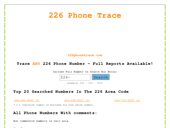 www.226phonetrace.com