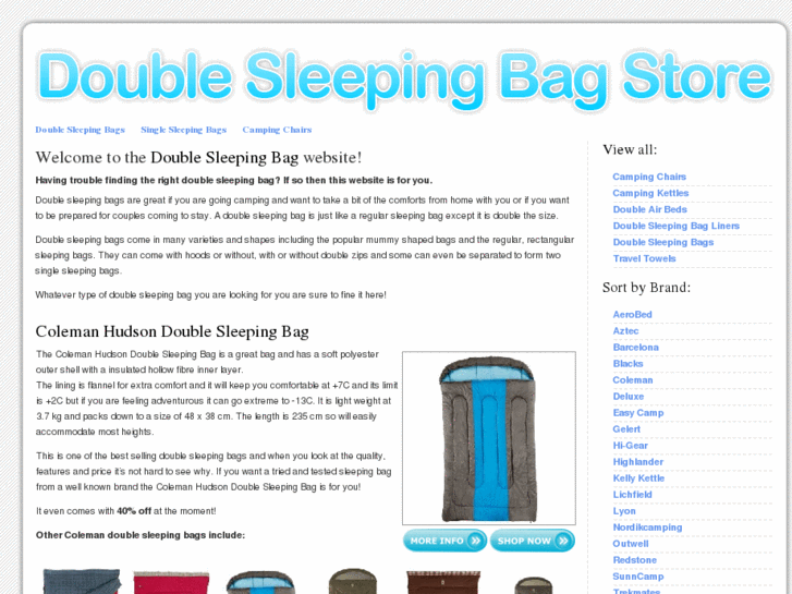 www.doublesleepingbag.org.uk