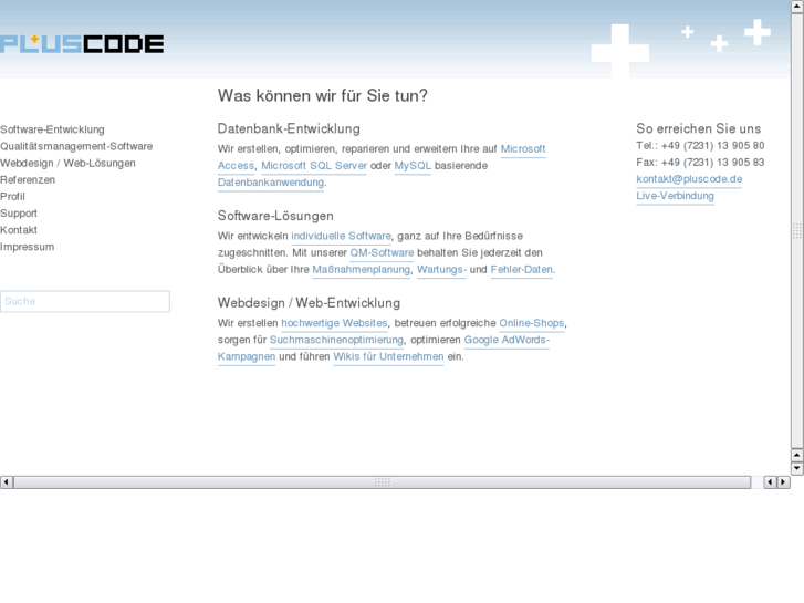 www.pluscode.de