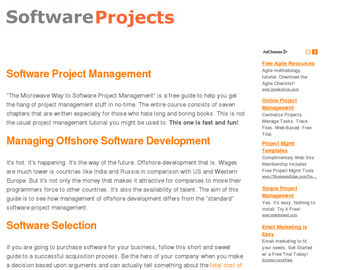 www.softwareprojects.org