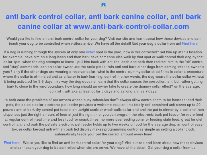 www.anti-bark-control-collar.com