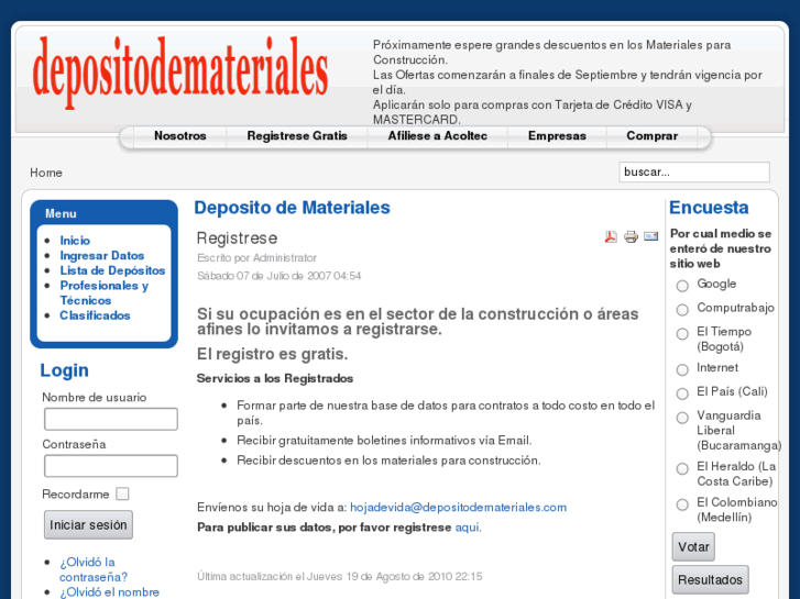 www.depositodemateriales.com