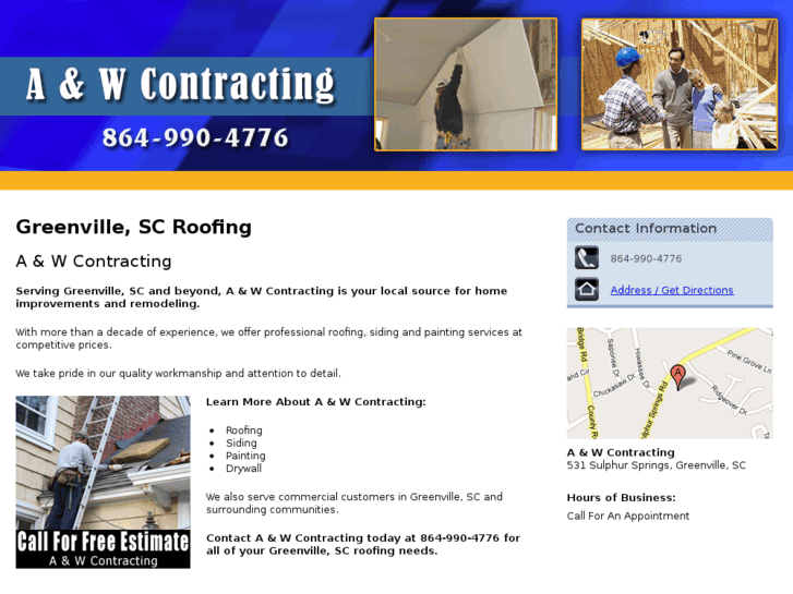 www.awcontractinggreenvillesc.com