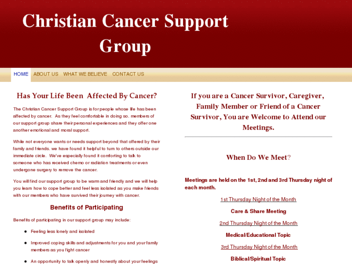 www.christiancancersupportgroup.com