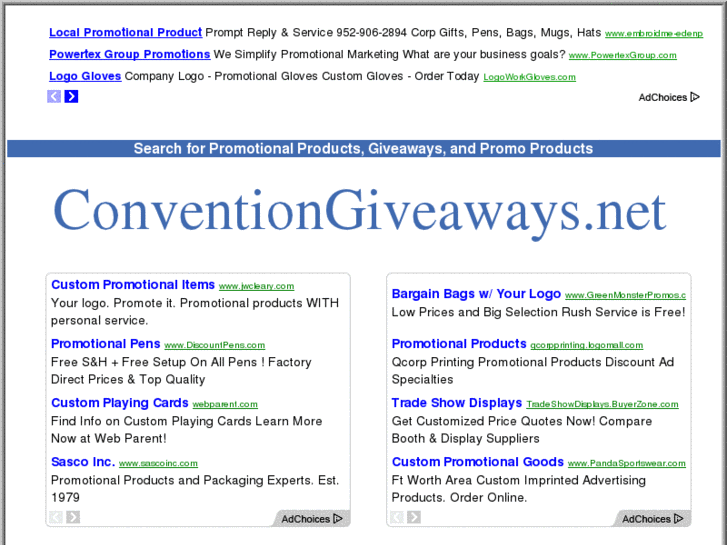 www.conventiongiveaways.net