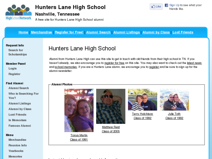 www.hunterslanehighschool.net