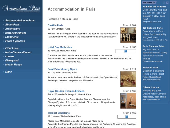 www.accommodation-paris.eu