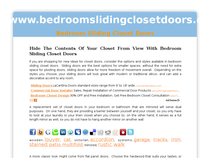 www.bedroomslidingclosetdoors.com