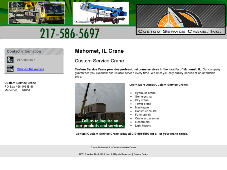 www.customservicecraneinc.com