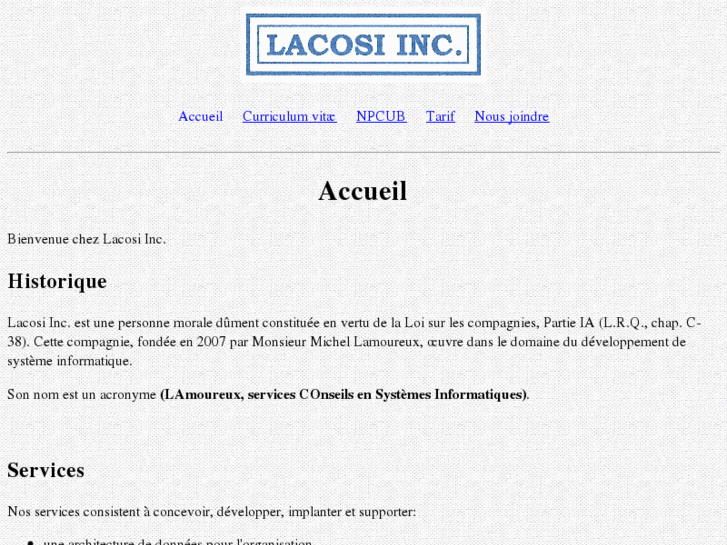 www.lacosi.com