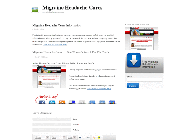 www.migraineheadachecures.net