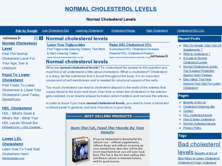 www.normal-cholesterol-levels.com