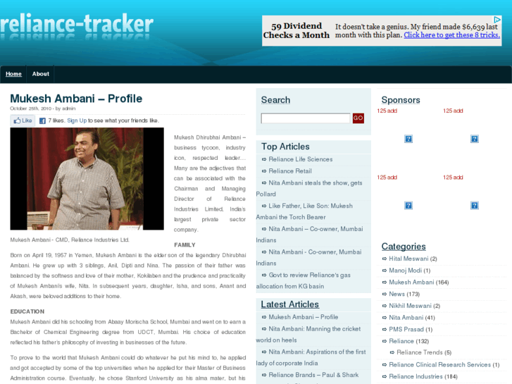 www.reliance-tracker.in