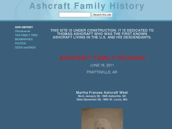 www.ashcraftfamilyhistory.com