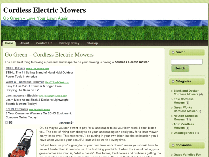 www.cordlesselectricmowers.net