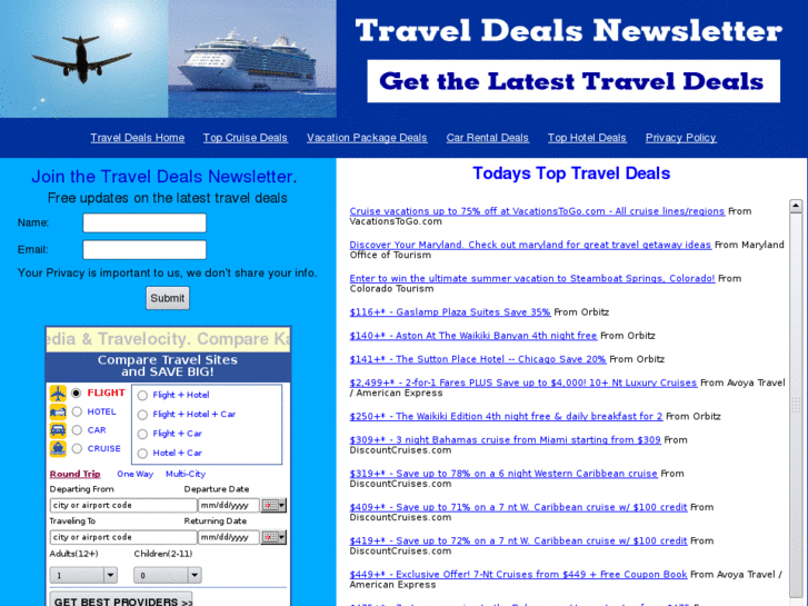 www.traveldealsnewsletter.com