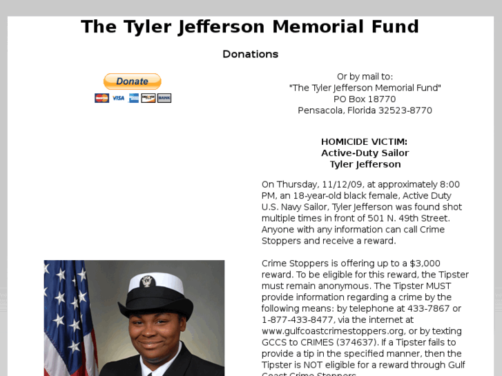 www.tylerjeffersonreward.org