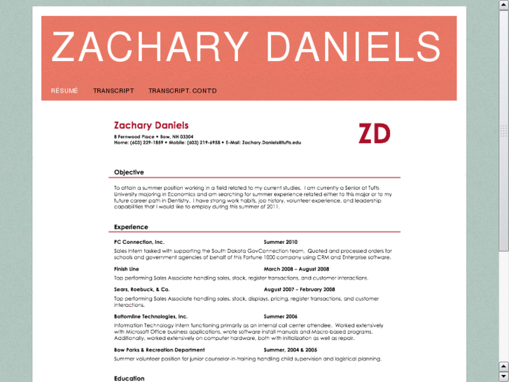 www.zacharydaniels.com