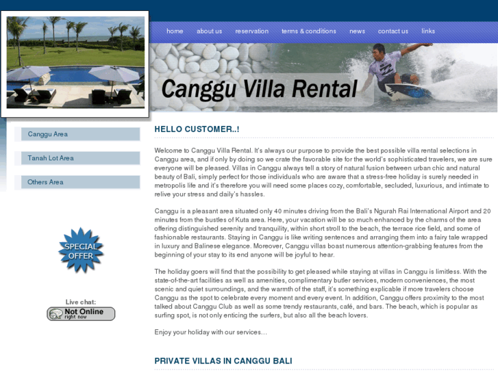 www.cangguvillarental.com