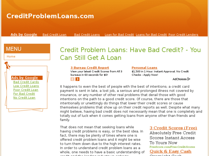 www.creditproblemloans.com