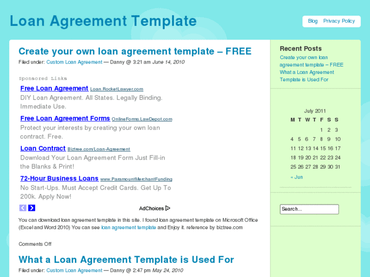 www.loanagreementtemplate.net