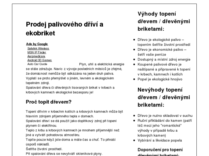 www.prodejdrivi.cz