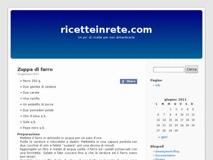 www.ricetteinrete.com