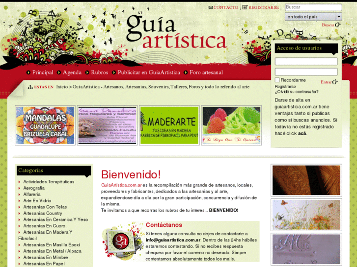 www.guiaartistica.com.ar