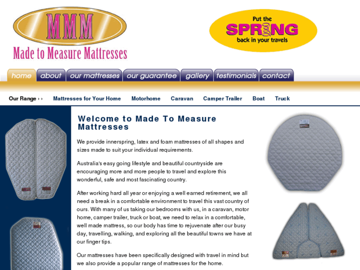 www.madetomeasuremattresses.com.au