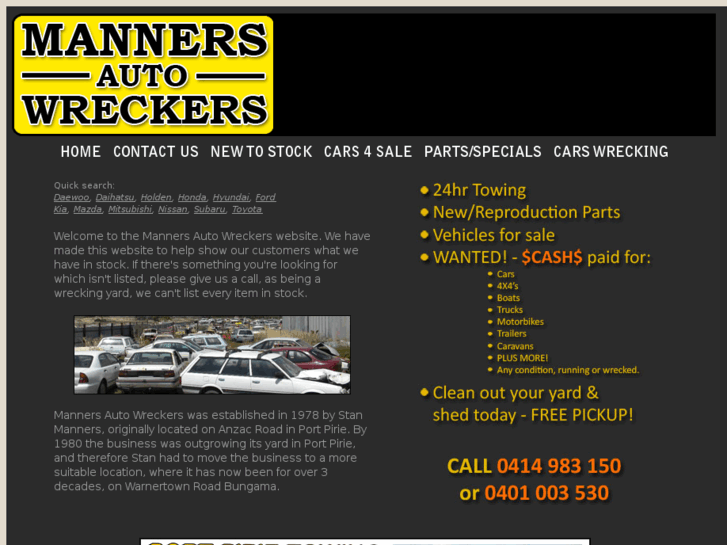 www.mannersautowreckers.com