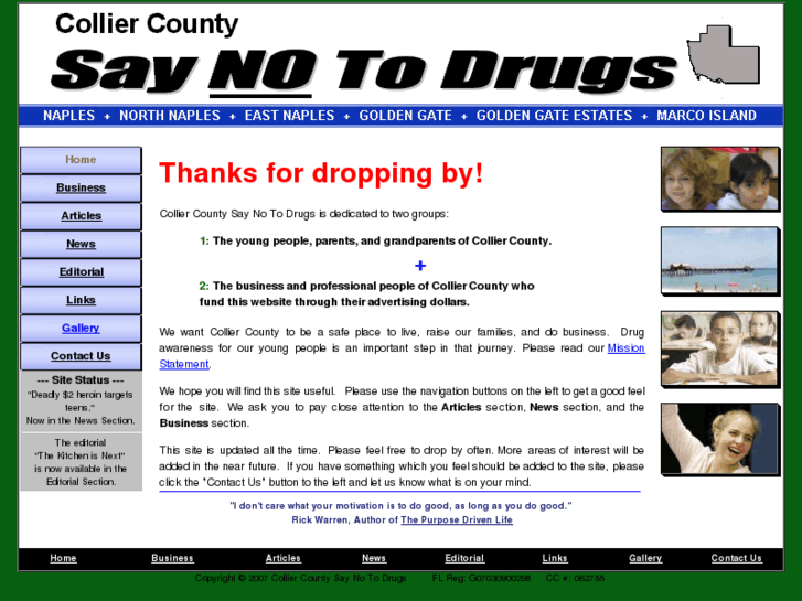 www.ccsaynotodrugs.com