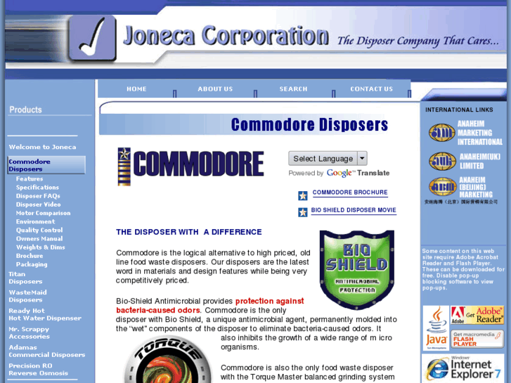 www.commodoredisposers.com