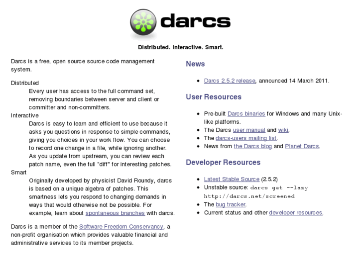 www.darcs.net