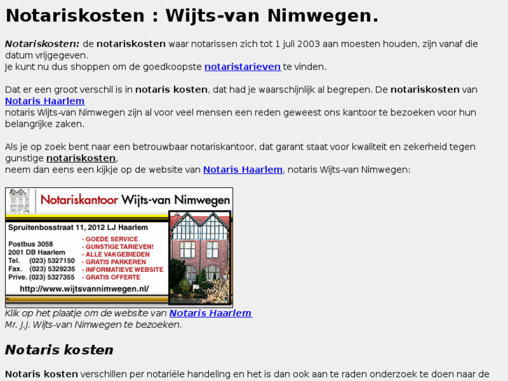 www.notariskosten.net