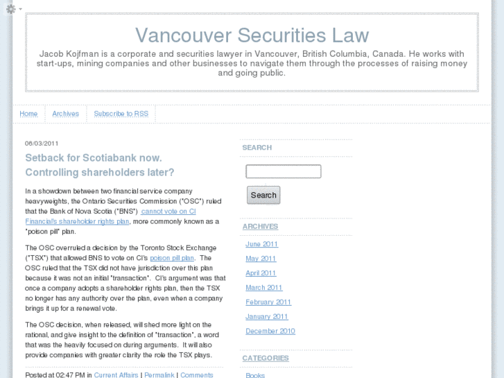 www.vancouversecuritieslaw.ca