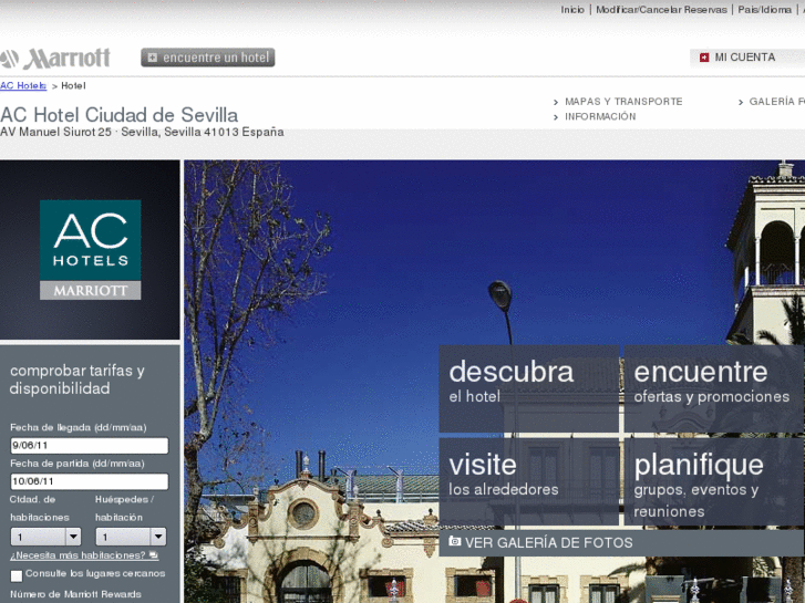 www.achotelciudaddesevilla.com