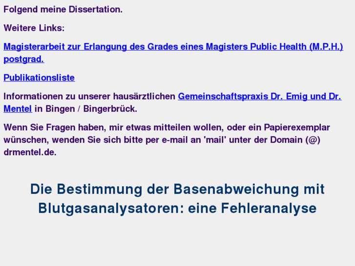 www.drmentel.de