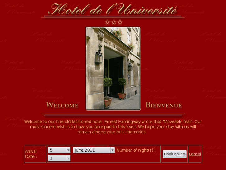 www.hoteluniversiteparis.com