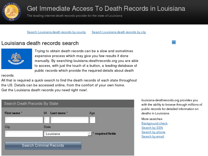 www.louisiana-deathrecords.org