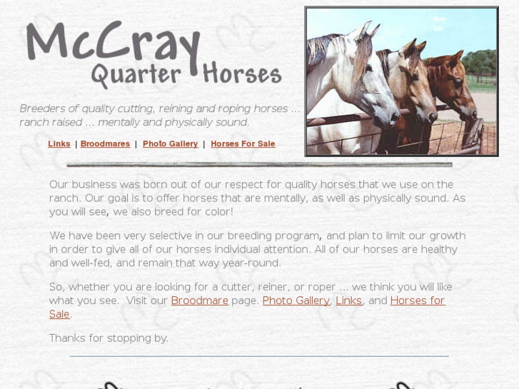 www.mccrayquarterhorses.com